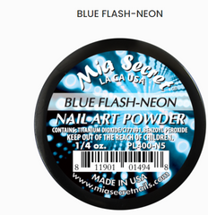 Mia Secret Blue Flash-Neon Nail Art Powder (Pl400-N5)
