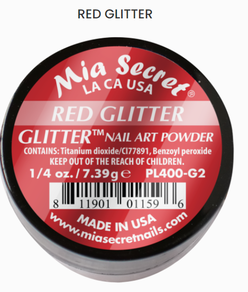 MIA SECRET (PL400-G2) - Red (GLITTER)